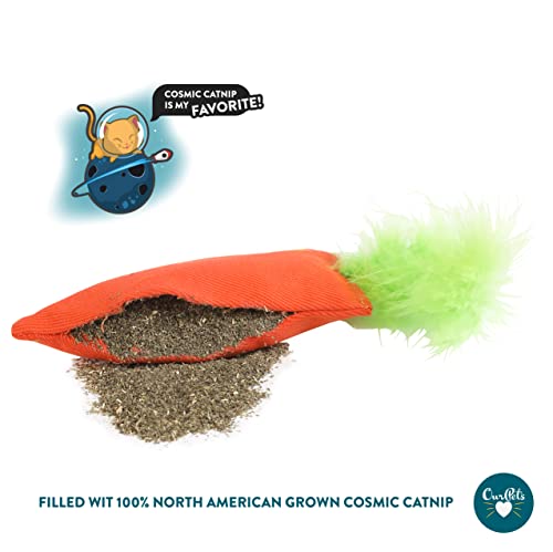 OurPets 100-Percent North American Catnip Filled Carrot Cat Toy 24 Karat - size: 1