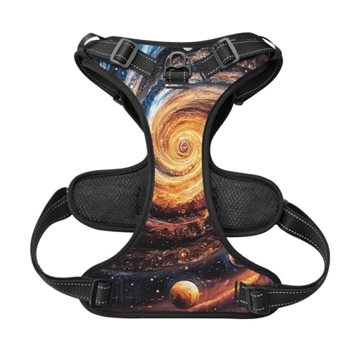 Universe Large Dog Harness Soft Padded Adjustable Dog Vest, Reflective Harness with Easy Control Handle - size: Large