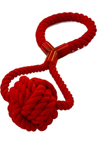 Mary & Kate Pets XL Dog Rope TUG Toy Set - for Aggressive CHEWERS and Big Puppies - Sturdy, Strong and Heavy Duty to Withstand Puppy Biting and Chewing (L, Multi Color)