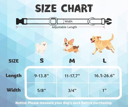 Tunkoo Dog Collar with Bow Tie Elegant Plaid Soft Comfy Cotton Adjustable Collar Premium Metal Buckle,Small Medium Large Puppy Cat Outdoor Training Walking Running（Bule Grid，L） - color: Bule Plaid Collar, size: Large