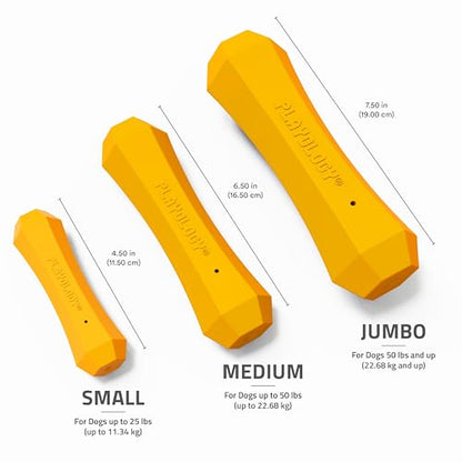 Playology Dog Toys | Squeaky Chew Stick for Large Dogs | Cheddar Cheese Scented Jumbo Fetch Toy | Squeaky Dog Chew Toy - size: Jumbo, style: Cheddar Cheese