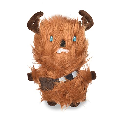 Star Wars Chewbacca Squeaky Dog Toy - Reindeer Holiday Plush Toy, 6 Inch Small, (FF19327) - color: Chewbacca Reindeer, size: 6 Inch