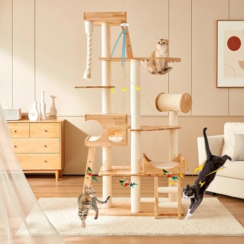 TUGFREE Chirping Bird Cat Toy Set - Interactive Chirping Bird & Squeaky Mouse Toy for Indoor Cats, Motion Activated Kitten Play Toys with Realistic Sound & Feather, 2-in-1 Fun for All Breeds