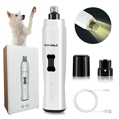 Dog Nail Grinder with 5 LED Shadow Free Light, Dog Nail Trimmer Protect Pet Paws from Over Grinding with 2 Speed Super Power Motor for Small, Medium and Large Dogs & Cats Paws Grooming - color: Grinder