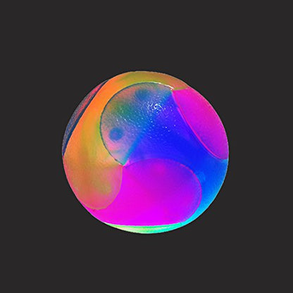 2Pcs Light Up Dog Balls,LED Dog Ball,Glow in The Dark Dog Ball,Flashing Elastic Pet Toys for Puppy, Cats, Dogs - color: 2 pcs smooth balls
