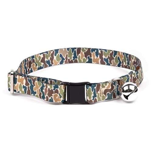 Country Brook Petz - Creekbottom Camo Cat Collar - Camouflage Collection Featuring Rugged Designs - color: Creekbottom Camo