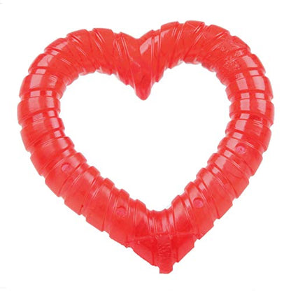SmartPetLove Snuggle Puppy Teething Toys - Naturally Soothe and Provide Relief with Ice (Heart Shaped) - size: One Size