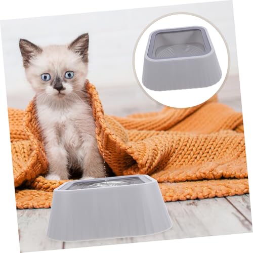 Abaodam Floating Spill-Proof PET Water Bowl Tip Design for Cats and Small Dogs Easy Clean Reusable Plastic Cat Drinking Bowl No Spill Dog Water Dispenser