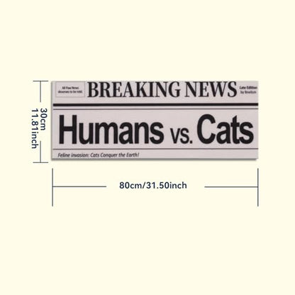 Wall Cat Scratcher for Indoor Cats - Reusable & Damage-Free Wall-Mounted Fabric Scratching, DIY for Furniture and Wall Protection (11.81''x31.50'', Humans vs Cats in a Battle) - color: 5.Humans vs Cats in a Battle