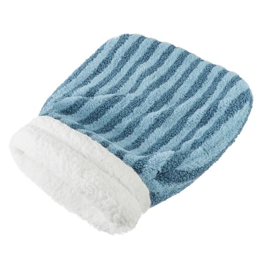 Cat Sleeping Bag Tunnel 360° Wrap Pet House Bed Warm Winter Sleeping Cuddler Cushion Hideaway Cave Plush Portable Soft Washable Room for Small Kitten Puppy Animals - color: Blue