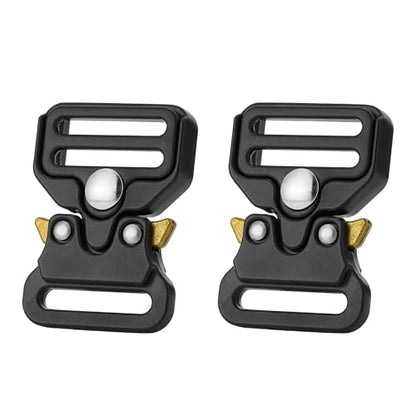 DEVPSISR Tactical Buckle Replacement 2 pack,Metal Buckle Clip for Dog Collar, Keychain, Hunting Belt Bags - color: 3/4 Inch Black 2pcs, size: 3/4 Inch