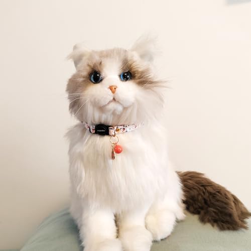 2 Pack Breakaway cat Collars with Bell,Safety Quick Release Pendant Cute Kitten Collar,Adjustable 20-30cm (Halloween2, 20-30cm) - color: Halloween2