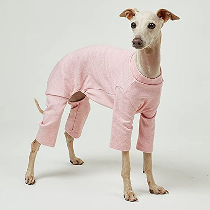 Basic Dog Pajamas Pastel Durable and Elastic Dog Onesie Apparel Outfits Doggie Jammies (X-Small, Pink) - color: Pink, size: X-Small