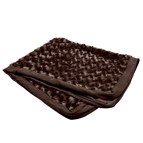 Furhaven Replacement Dog Bed Cover Ultra Plush Faux Fur & Suede Mattress, Machine Washable - Chocolate, Jumbo (X-Large) - color: Chocolate, size: Jumbo (X-Large) (Pack of 1)