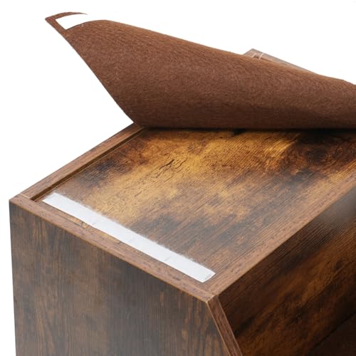 Pet Bunk Bed with Removable Step for Dogs and Cats Particle Board Vintage Double-Layer Design Cushion Indoor Use Cozy Living