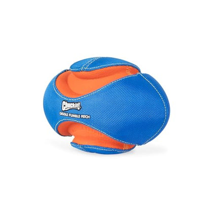 Chuckit! Giggle Fumble Fetch Ball Dog Toy (7.9 Inch Diameter) Giggle Sounds Dog Toy (No Batteries Required), for All Breeds - style: Giggle Fumble