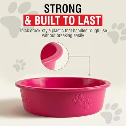 Loving Pets Dolce Luminoso Dog Bowl, Medium Pink - color: Pink, size: Medium