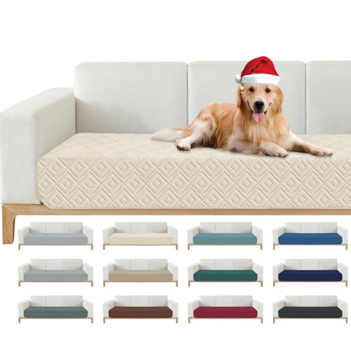 2026 Waterproof Sofa Dog Blanket (30"x70") Comfy Couch Sofa Mat for Pets with Anti-Slip Back, Universal Incontinence Lightweight Liner Pad for Furniture Car Picnic etc Durable Washable, Beige - color: Beige, size: 30x70 Inch