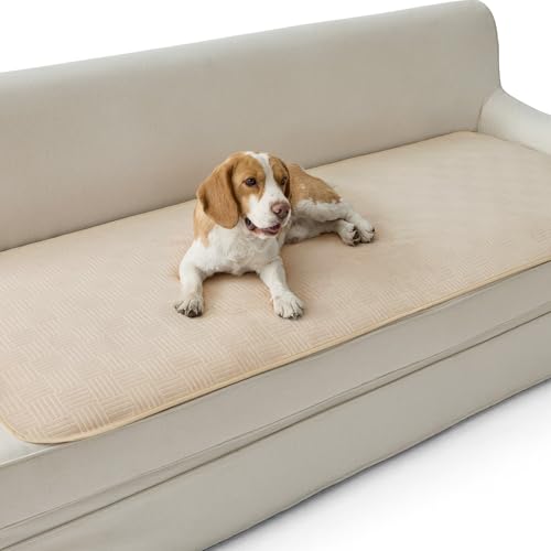 Bedsure Waterproof Couch Cover for Dogs Washable - Waterproof Blanket for Couch Sofa Cozy, Lightweight Furniture Protector for Pet Cat Quick Drying Puppy, Sandy Tan, 30x70IN - color: Sandy Tan, size: 30x70 inch