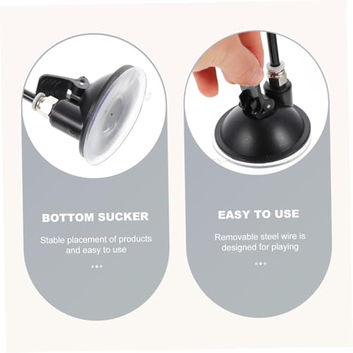 Interactive Cat Teaser Wand with Bell and Plume Head Cat with Suction Cup Base Promotes Exercise and Stress Relief Enhances Bonding and Healthy Playtime