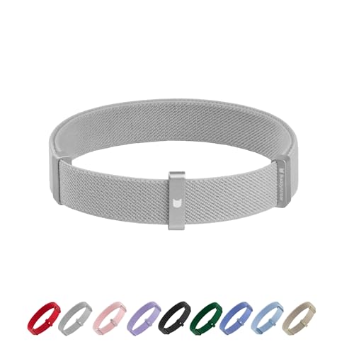 Safety Cat Collar - U.S. IDA Gold Awarding Design, Stretch Elastic Quick Release, Non Breakaway - Light Weight for Kitten, Neck Fit 7.8'-15.7' for All Small Large Cat,M(Glacier Silver) - color: Glacier Silver, size: M (7.8-15.7 inch)