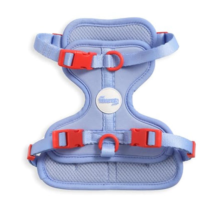 HNS1001E Arlo Small Adjustable Soft Padded No Pull Pet Harness with 3 Buckles and 3 Leash Clips, Sangria - color: Periwinkle, size: Small (Chest: 14 - 22")