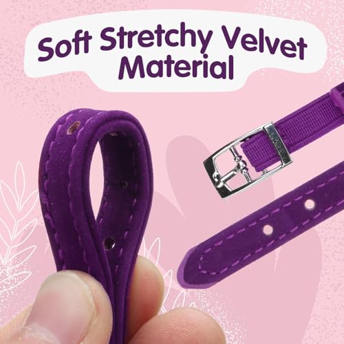 BINGPET 2 Pack Diamond Cat Collar with Bells and Safety Belt, Adjustable Soft Velvet Kitten Collar with Bling Heart Jewelry, Cute Purple & Pink Cat Collars for Girls & Boys(Neck Girth 8"-10") - color: Pink & Purple(Heart), size: Neck Girth 8"-10"
