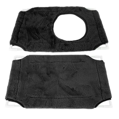Cat Window Perch, Double Layer Suction Cup Hammock, Fits Most Windows, Suitable for Fat Cats, Cozy Pads Included, Easy Installation, 360° Sunbathing View with Removable Cover, - color: Double Layer Black