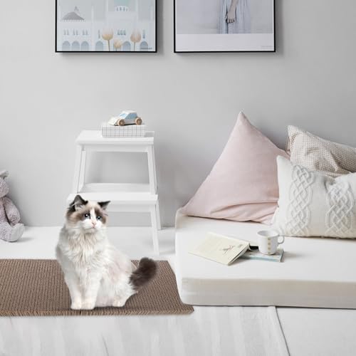 2pcs Replaceable Cat Scratcher Cardboard Refill High-Density Corrugated Cat Scratch Mat 29x20x3cm for Claw Grinding and Play