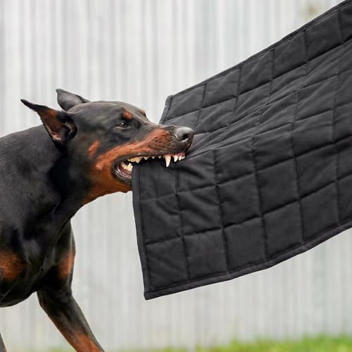Chew Proof Dog Mat for Aggressive Chewers, 28" x 47" Machine Washable Dog Crate Pad Quilted Mat, Ultra-Durable Indestructible Pad for Large Dogs, Black Kennel Pad (X-Large) - size: 28"x47"