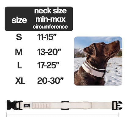 TUG Grab Collar | Integrated Traffic Leash Magnetically Attached for Quick Control (Medium/Cream) - color: Cream, size: Medium