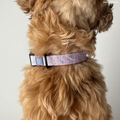 Lucy & Co. Magnificent Mermaid Pearl Dog Collar, Adjustable Durable Dog Collar with Cute Print, Small - color: Magnificent Mermaid, size: Small