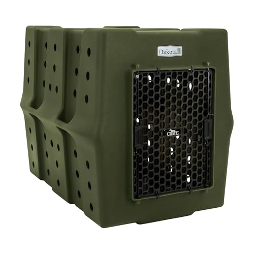 Dakota 283 Crate - Canine Rough and Tough Economy Kennel (Olive, X-Large) - color: Olive, size: X-Large
