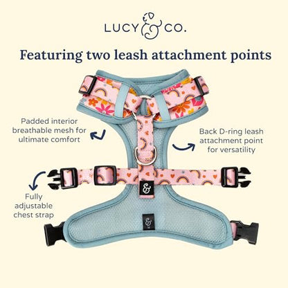 Lucy & Co. The Y2K Baby No-Pull Dog Harness - Size Small - Vest to Stop Pulling & Walk Easy - Comfortable Leash Training Product w/Adjustable Chest & Neck Straps - color: The Y2K Baby No-Pull Harness, size: Small