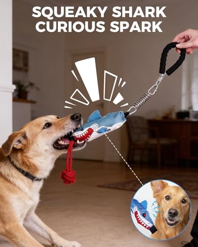 Tug of War Dog Toy with Handle, Dog Rope Toy for Aggressive Chewers, Interactive Dog Pull Toy for Training, Durable Rope Tug Toy for Medium Large Dogs