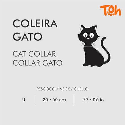 Breakaway Cat Collar – Stylish & Safe Adjustable Kitten Collar Breakaway – Cute Cat Collar for Kittens & Cats – Soft Pet Collar for Girls & Boys – Cat Accessories (Eclipse) - color: Eclipse