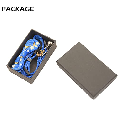 Bowtie Cat Collars Breakaway with Bell, Adjustable Cute Kitty Collars Safety Buckle Kitten Collar for Cat Puppy 7.5-11in (Blue Moon) - color: Blue Moon