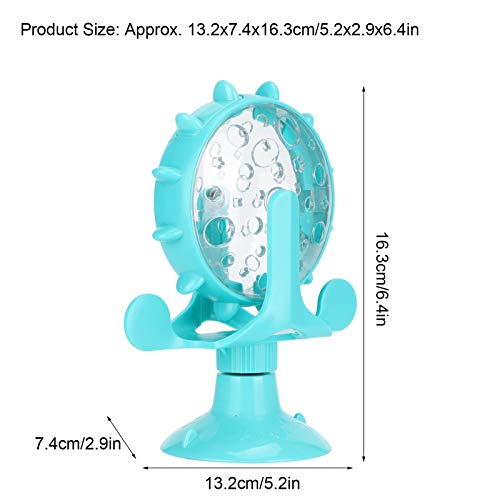 GLOGLOW Interactive Feeder – Adjustable Treat Dispensing Cat Toy, Slow Feeder for Digestion, BPA-Free Plastic, Lightweight & Dishwasher Safe, Blue - color: blue