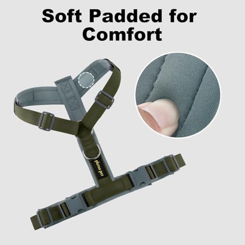 Plutus Pet No Pull Dog Harness, Adjustable Nylon Harness with Soft Padding, Reflective and Heavy Duty Dog Harness for Small, Medium, Large Dogs(Ranger Green, XS) - color: Ranger Green, size: XS