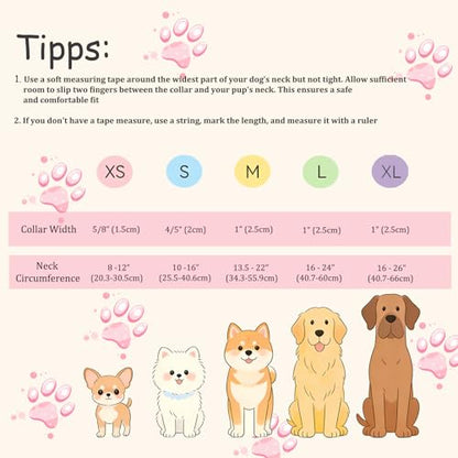 Girl Dog Collar Pink Gingham Bow Dog Collars for Puppy Small Dogs - Lightweight Adjustable Girly Spring Female Dogs Everyday Collar with Safety Buckle XS - color: Gingham Bow, size: XS