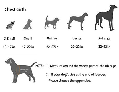SGODA Dog Vest Harness, Grey, Medium - color: Grey, size: Medium Chest 22-27"