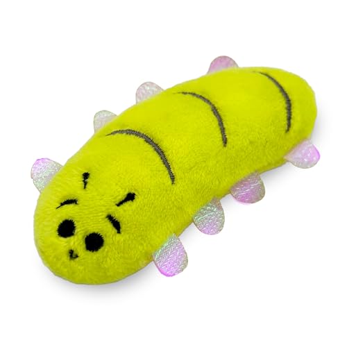 Pounce & Purr® Plush Cat Toys, Catnip & Silvervine Infused, Shiny Iridescent Accents, Interactive Play Toys for Cats & Kittens (Backyard Buggin' Series) - color: Backyard Buggin'