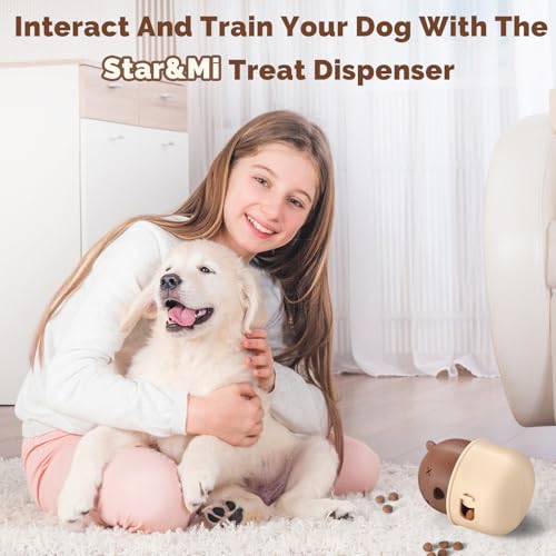 Silicone Dog Slow Feeder Toy - Interactive Puzzle Feeder & Food Dispenser for Small & Large Dogs - Enrichment Toys for Mental Stimulation - Fun Puppy Chew Toys & Cat Treat Dispenser to Keep Pets Busy - color: Bear-Brown