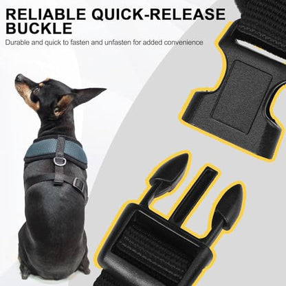BINGPET Small Dog Harness, No Pull Dog Harness Small Sized Dogs, Soft Light Breathable Mesh Puppy Vest with Safety Buckle-Adjustable Step in Pet Harnesses for Easy Walking, Running, Training - color: Navy Blue, size: XS (NECK: 10", CHEST: 10"-14")