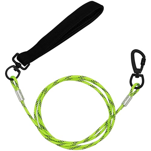4FT Chew Proof Metal Dog Leash with Comfortable Handle, Heavy Duty Steel Cable Lead for Control Large Medium Small Dogs Walk and Train, Pet Leash with Rotate Clasp and Double Buckle (4FT,Green) - color: 24002 Green, size: 1/4" x 4FT