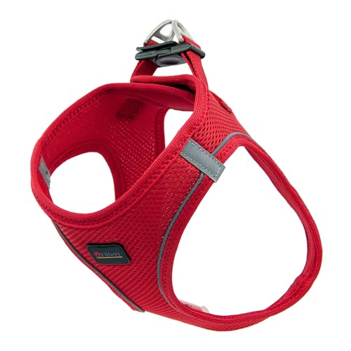 Filbert Dog Harness Large Sized Dog, Step-in Reflective Harness Large Sized Dogs, Mesh Vest, Adjustable, Soft, High Reflectivity, Breathable Fabric, Heavy Duty, Red - color: Red, size: L (Chest: 18.25 - 20.5")