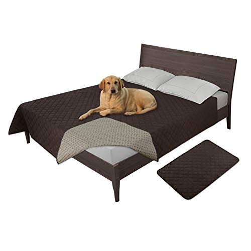 Easy-Going 100% Waterproof Dog Bed Cover, Non-Slip Pet Blanket for Furniture, Washable Couch Cover, Repleasement Sofa Cover (52x82 in,Chocolate) - color: Chocolate, size: 52x82 in