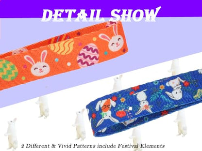 Medium Dog Collar Easter, Adjustable Quick Release Dog Collar Set 3/4 inch - color: Easter, size: M