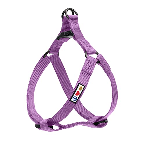 Pawtitas Solid Step-in Dog Harness – Adjustable No-Pull Vest for Puppies to Seniors, Safe & Comfortable XS Orchid - color: Orchid Solid, size: X-Small (Pack of 1)