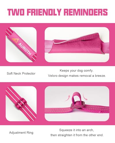 AUROTH Dog Harness and Leash Set, Soft Padded Service Dog Vest with 5.25FT Dog Leash, No Choke, Easy On Pet Vest, Adjustable Reflective No Pull Dog Harness Small Sized Dog, Easy Walking and Training - color: Pink Camo, size: Small